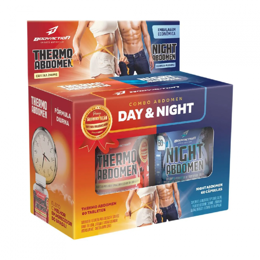 KIT BODYACTION ABDOMEN DAY E NIGHT THERMO FRASCO COM 60 + 60 