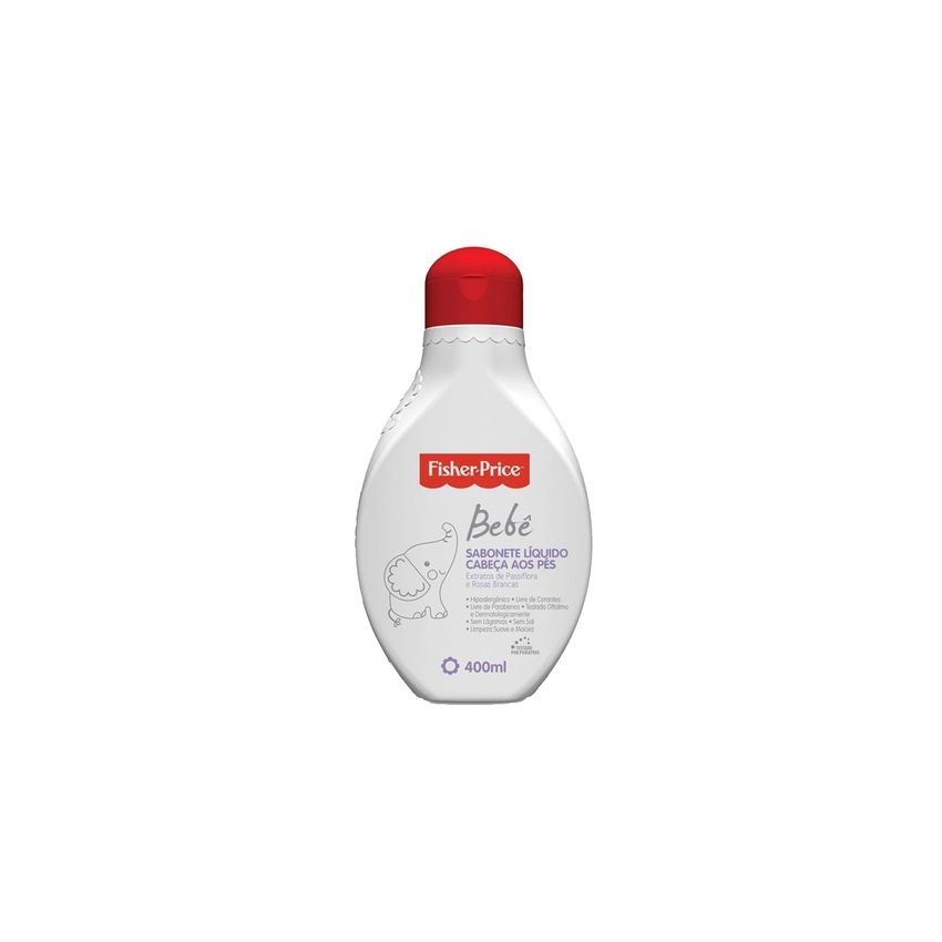 SABONETE LÍQUIDO FISHER PRICE BEBÊ CABEÇA AOS PÉS 400ML