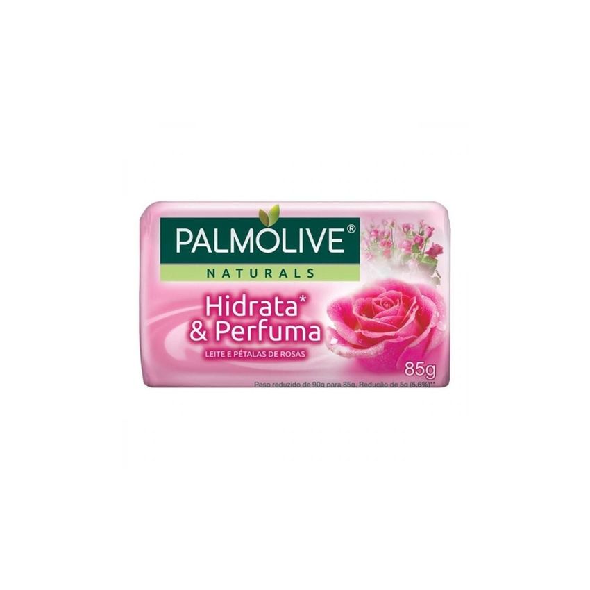 SABONETE EM BARRA PALMOLIVE LEITE E PETALAS DE ROSAS 85G