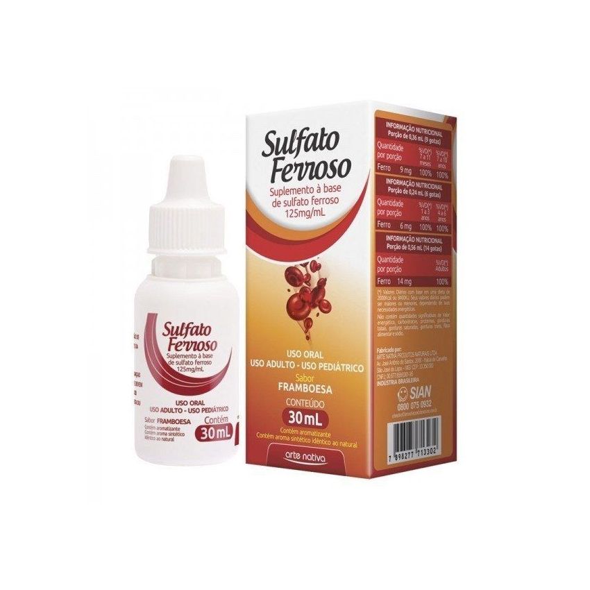 SULFATO FERROSO 125MG GOTAS 30ML 