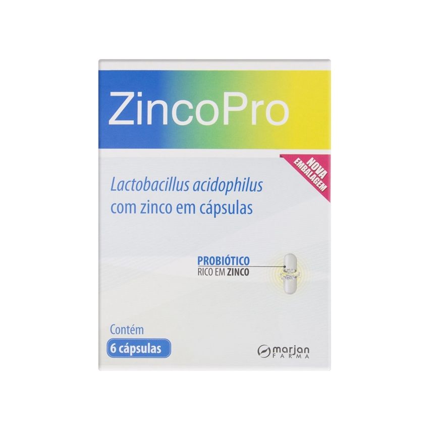 ZINCOPRO COM 6 CAPSULAS 