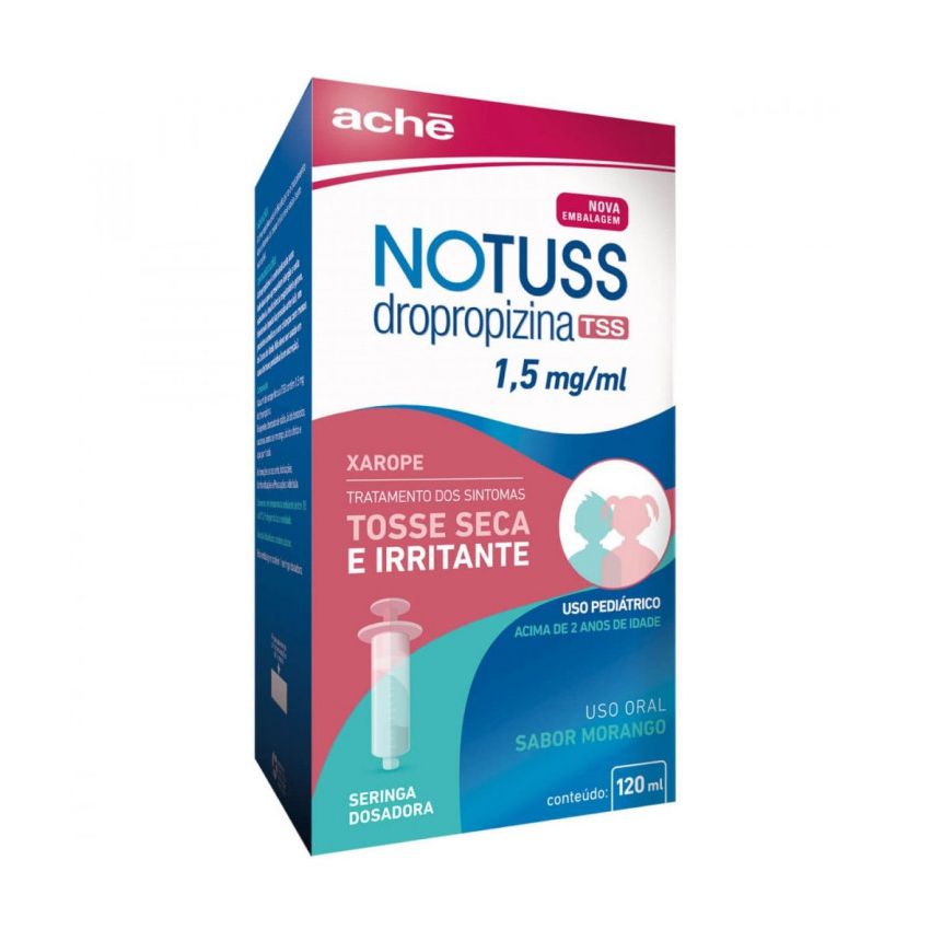 NOTUSS TSS PEDIÁTRICO 1,5MG COM 120ML =