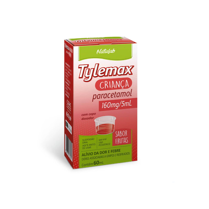 TYLEMAX CRIANCA 160MG/5ML 60 ML FRUTAS