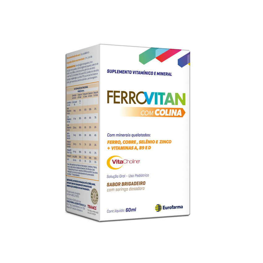 FERROVITAN COM COLINA 60ML