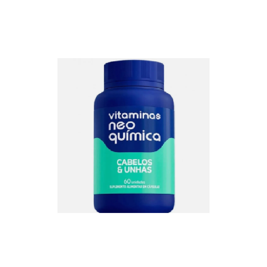 VITAMINA NEO QUIMICA CABELOS E UNHAS COM 60 CÁPSULAS