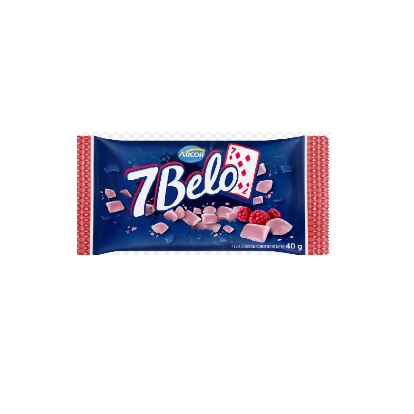 7 BELO BALA MASTIGAVEL SABOR FRAMBOESA 40G