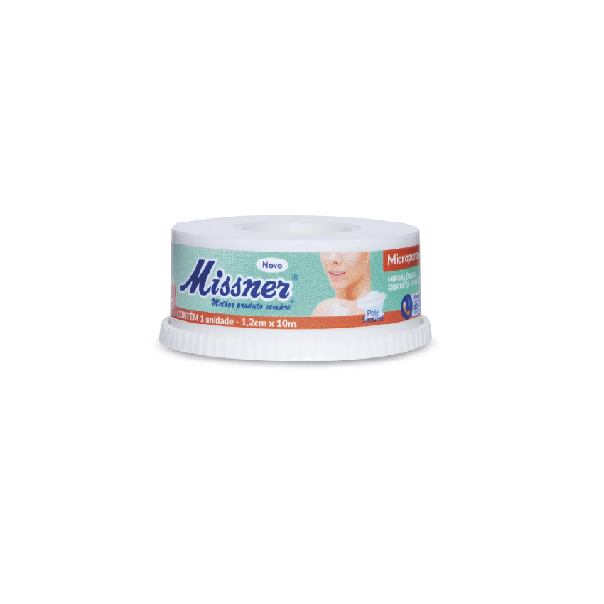 FITA MICROPOROSA MISSNER 1.2X10 BRANCO