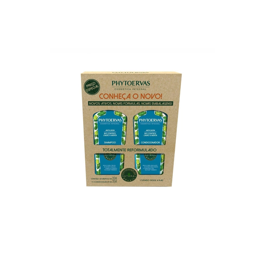 KIT SHAMPOO E CONDICIONADOR PHYTHOERVAS ANTICASPA