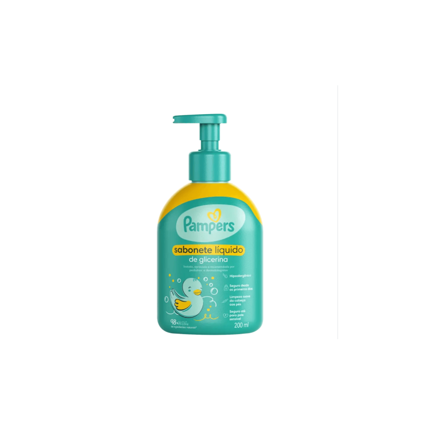 SABONETE PAMPERS LIQUIDO CORPO GLICERINA 200ML