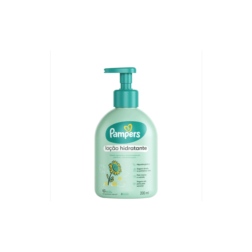 LOÇAO HIDRATANTE PAMPERS CORPO GIRASSOL COM 200mML