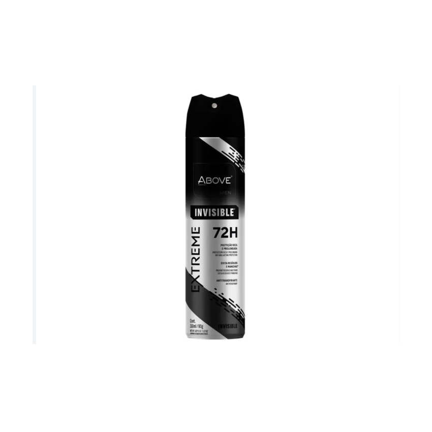 DESODORANTE AEROSOL ABOVE MEN EXTREME INVISIB COM 150ML