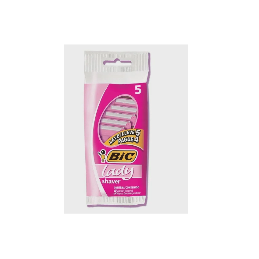 APARELHO DE BARBEAR BIC LADY LEVE 5 PAGUE 4