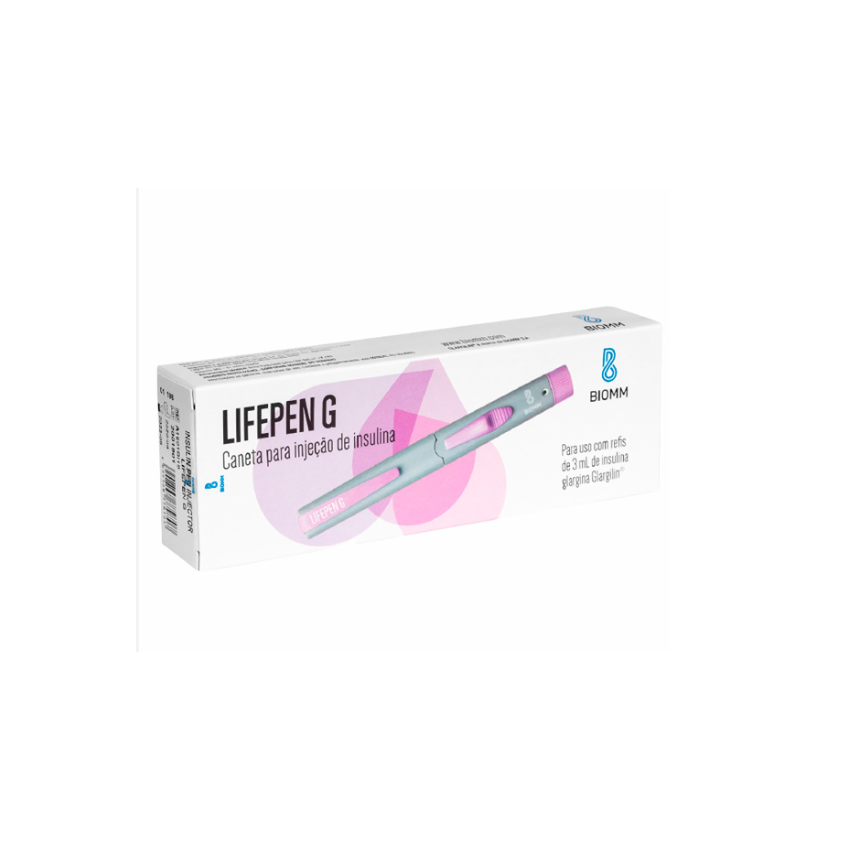 CANETA PARA INSULINA LIFEPEN G ROXA 