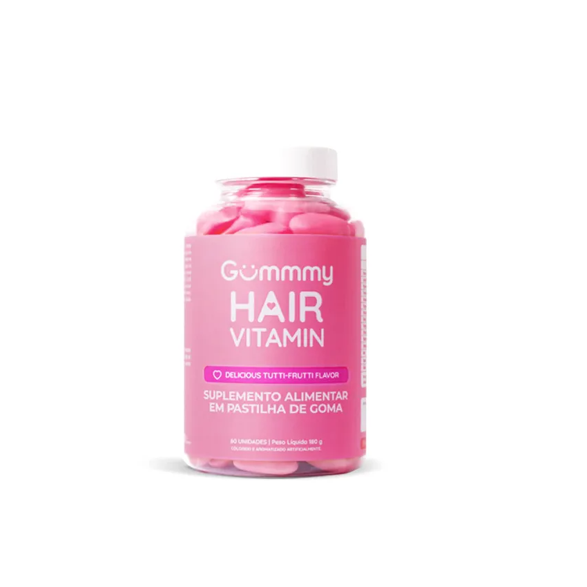 GUMMY HAIR VITAMIN CABELOS E UNHAS COM 60 UNIDADES