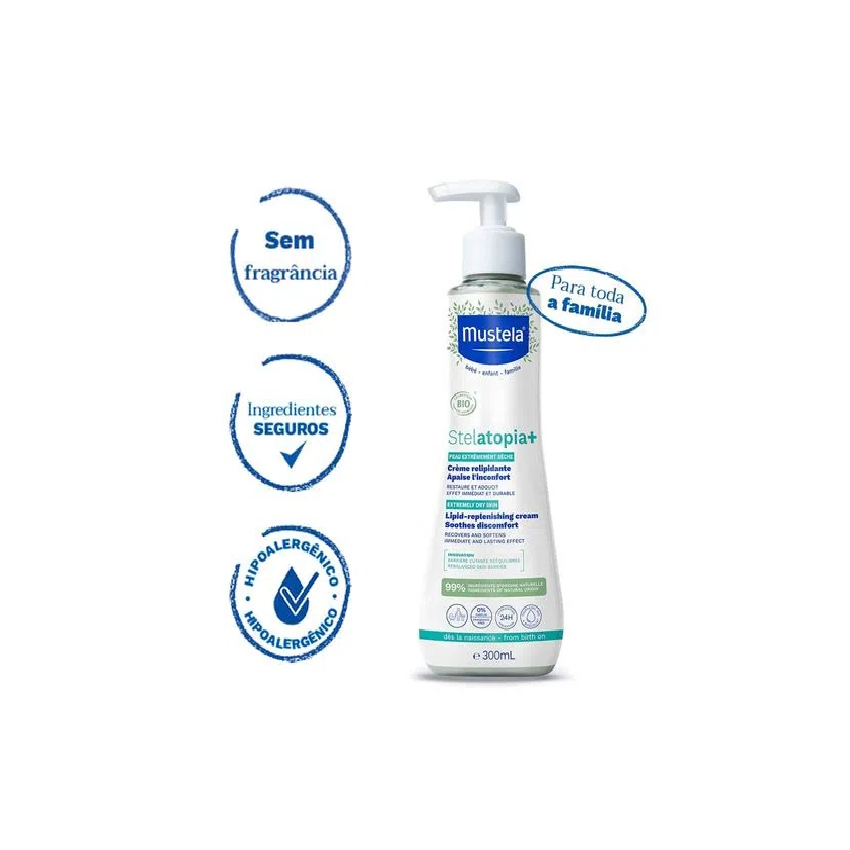 HIDRATANTE RELIPEDANTE STELAPOTIA+ MUSTELA COM 300ML