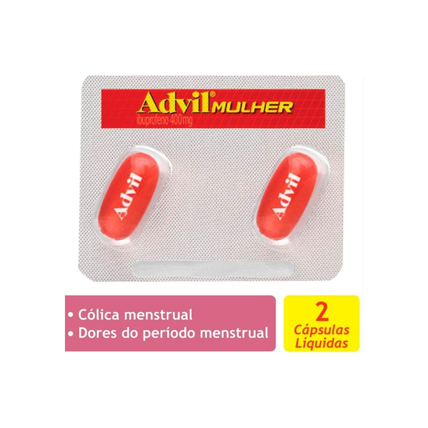 ADVIL 400MG MULHER COM 2 CÁPSULAS