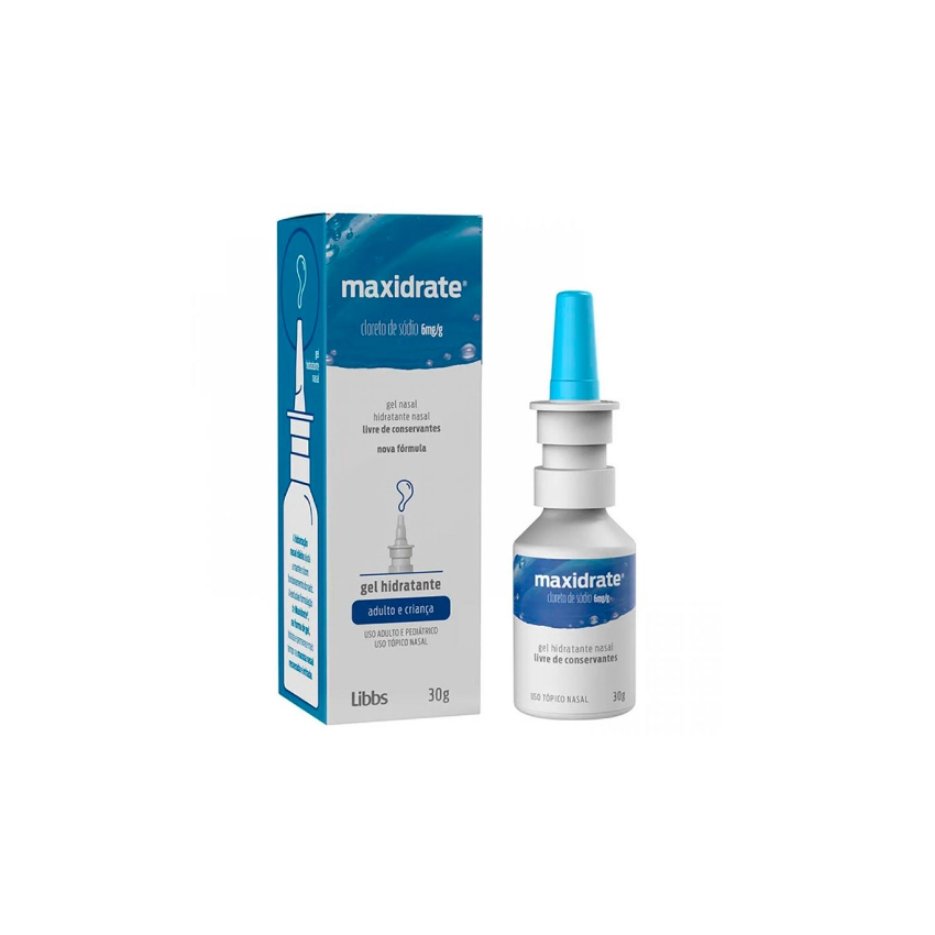 MAXIDRATE GEL NASAL 6,0MG/G COM 30 GRAMAS