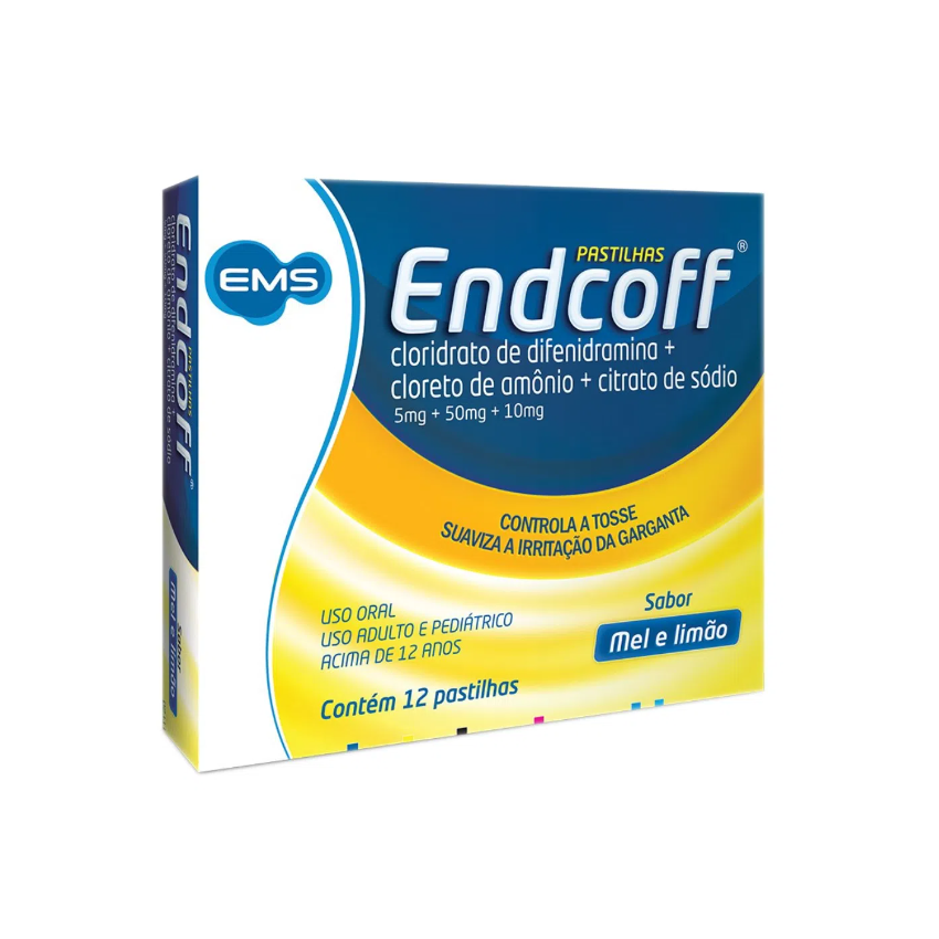 ENDCOFF MEL-LIMÃO COM 12 PASTILHAS