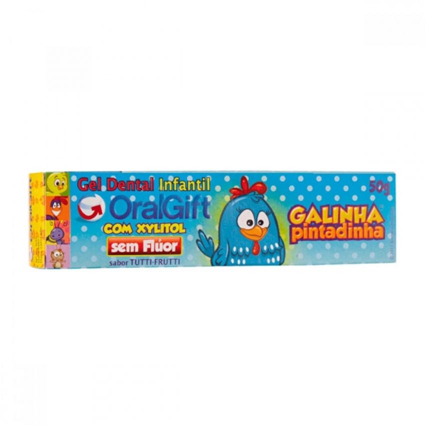 CREME DENTAL INFANTIL GALINHA PINTADINHA SEM FLÚOR 50G