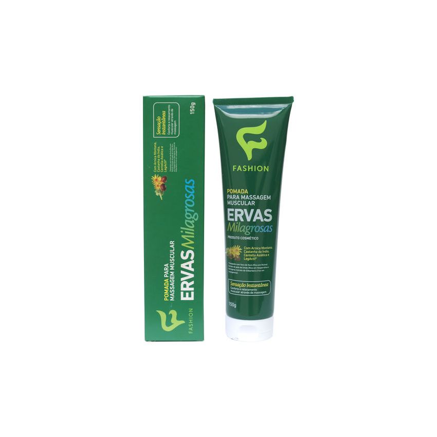 POMADA PARA MASSAGEM MUSCULAR ERVAS MILAGROSAS 150G