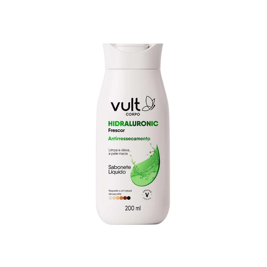 SABONETE LIQUIDO CORPORAL VULT HIDRALURONIC FRESCOR 200ML