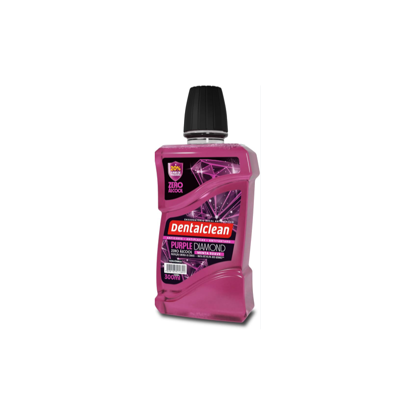 ENXAGUANTE BUCAL ZERO ALCOOL MENTA DENTALCLEAN 300ML 