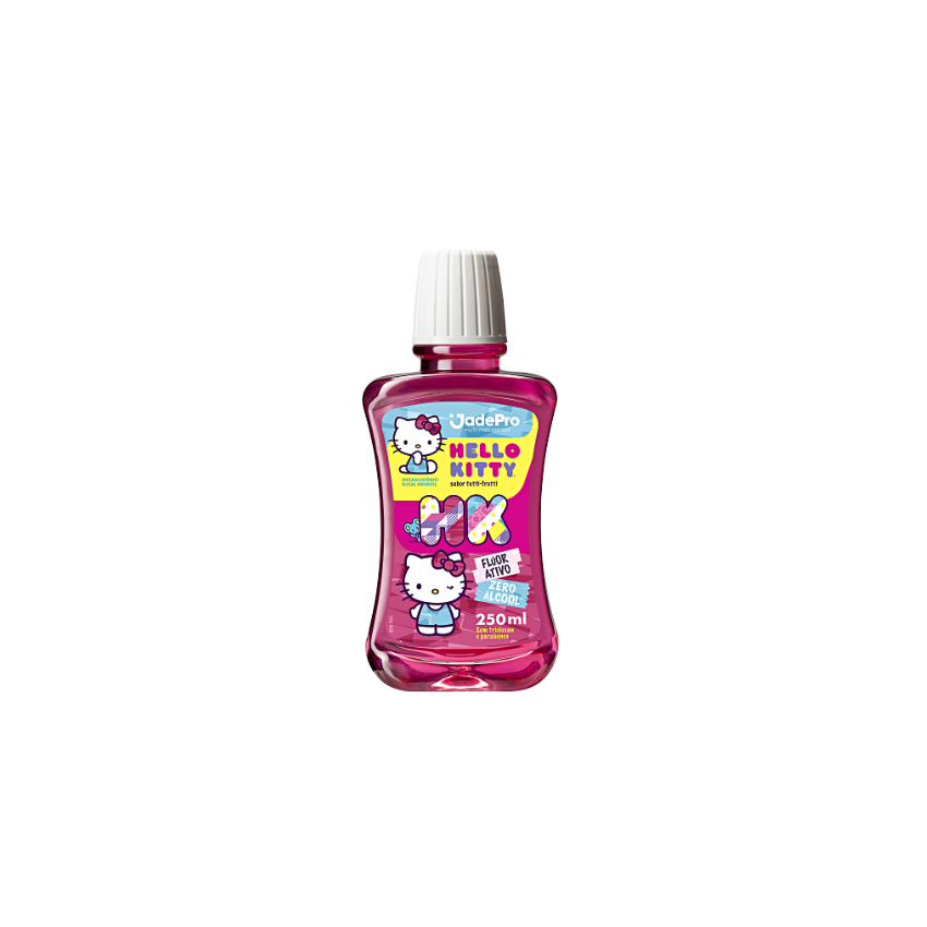 ENXAGUANTE BUCAL HELLO KITTY FLUOR 250ML TUTTI FRUTTI