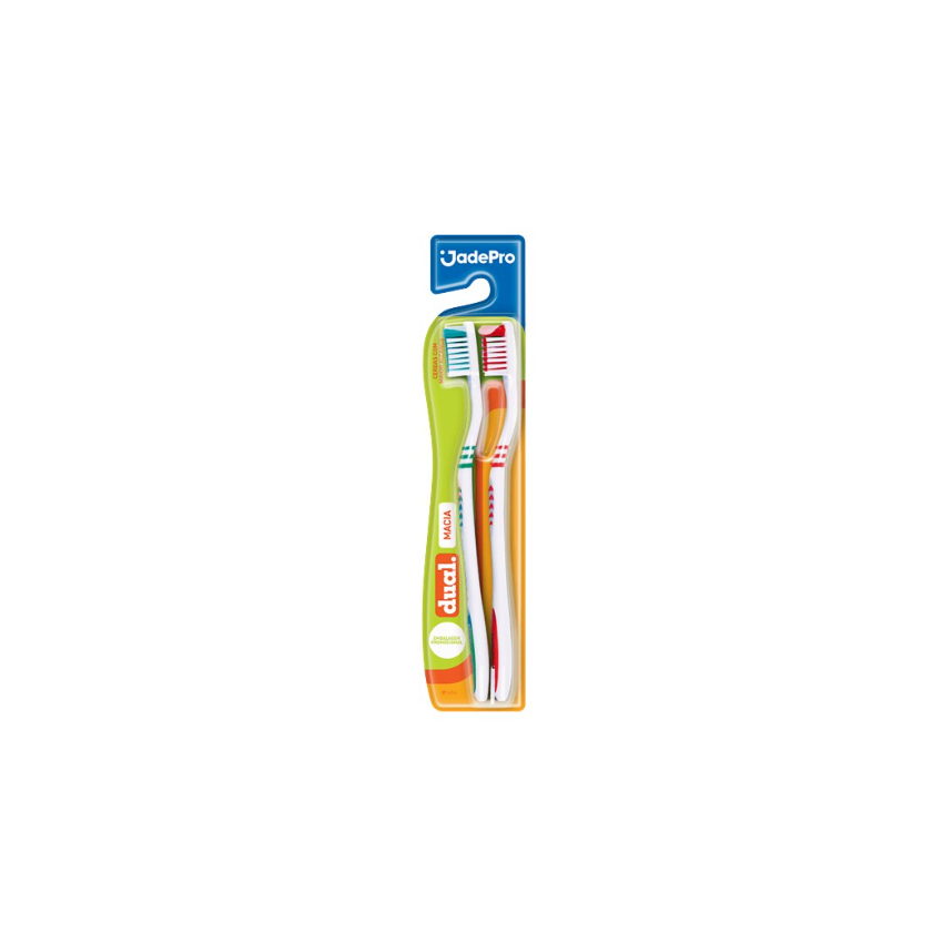 ESCOVA DENTAL DUAL MACIA COM 2 UNIDADES