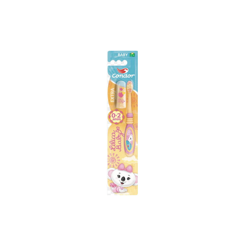 ESCOVA DENTAL KIDS LILICA RIPILICA DE 2 A 4 ANOS CONDOR 1UND
