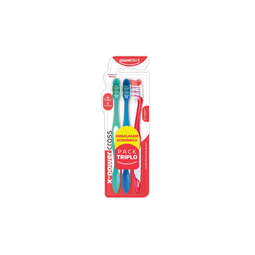 ESCOVA DENTAL KIT X POWER PACK CROSS MACIA 3UND