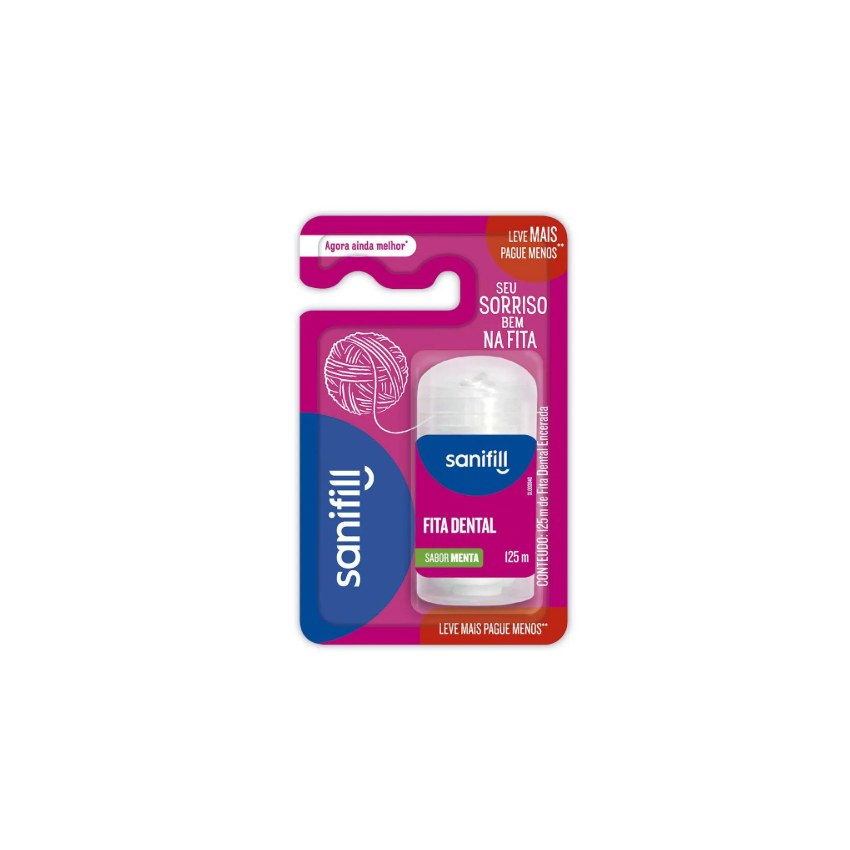 FITA DENTAL SANIFILL CLASSICO 125M LEVE MASI PAGUE MENOS 
