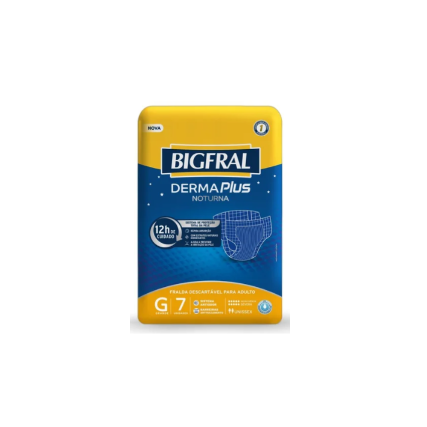 FRALDA BIGFRAL NOTURNA G COM 7UNIDADES