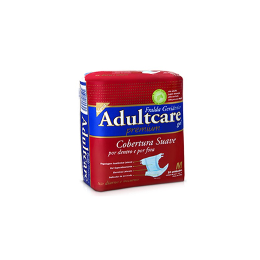 FRALDA ADULCARE PREMIUM M COM 8 UNIDADES