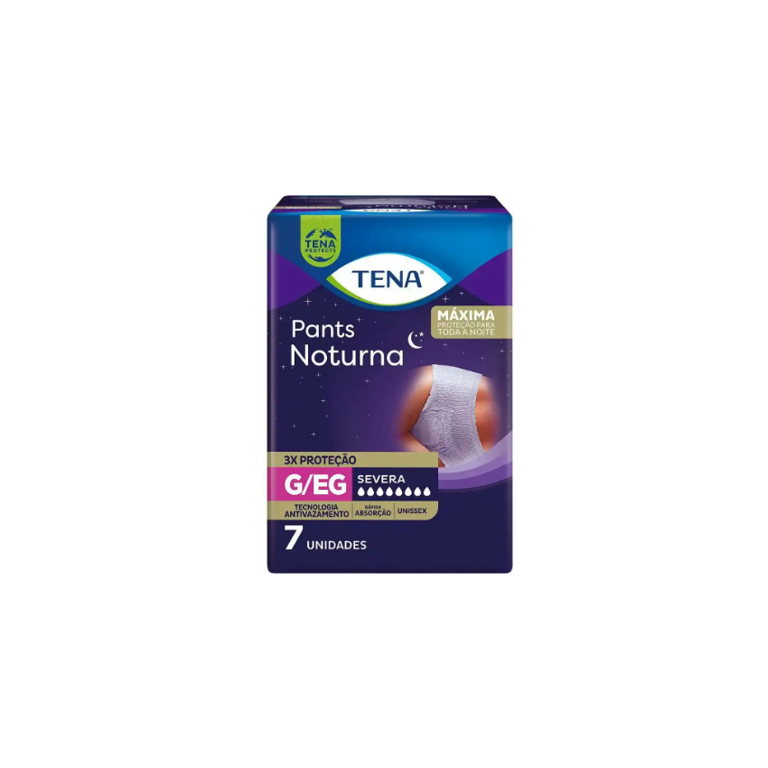 FRALDA GERIÁTRICA TENA PANTS G COM 7 UNIDADES