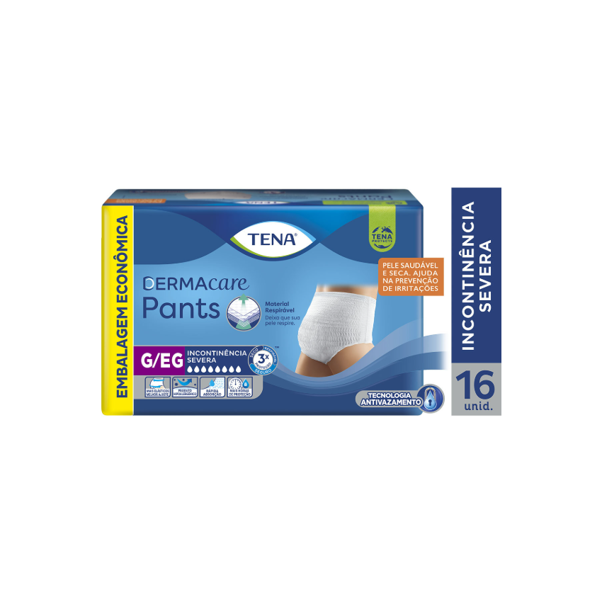 FRALDA GERIATRICA TENA PANTS G/EG COM 16 UNIDADES