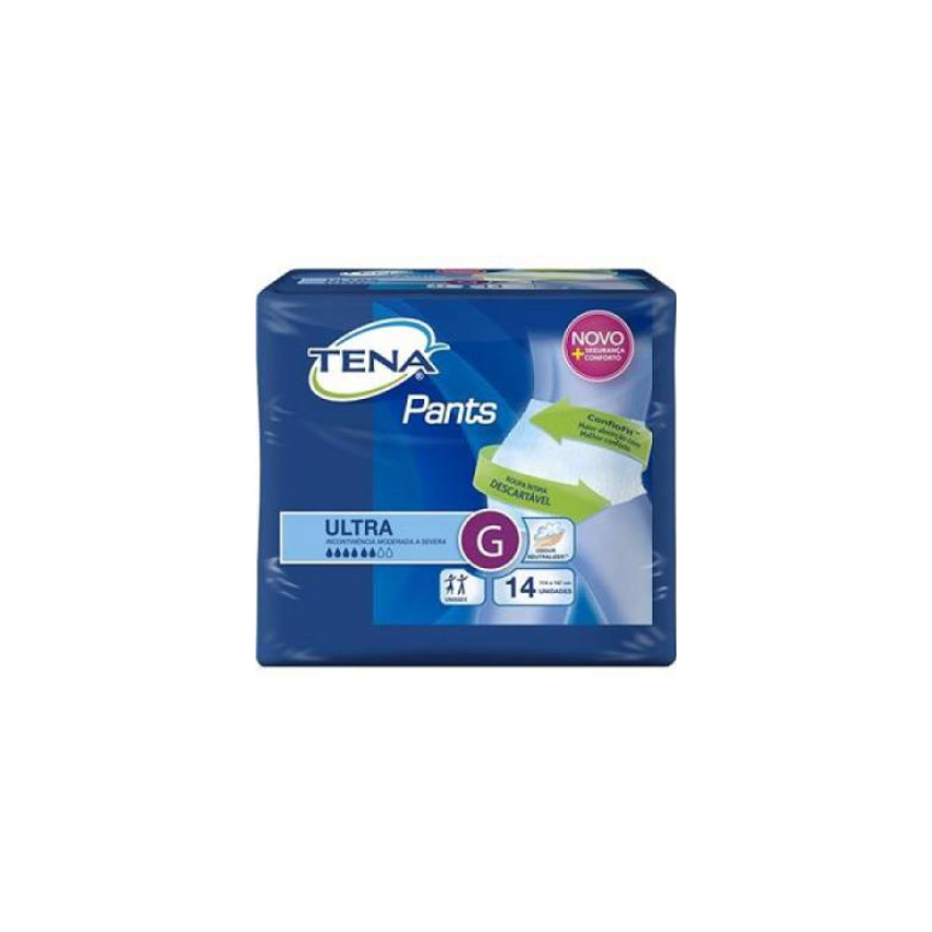 FRALDA GERIATRICA TENA PANTS ULTRA G/XG COM 14 UNIDADES
