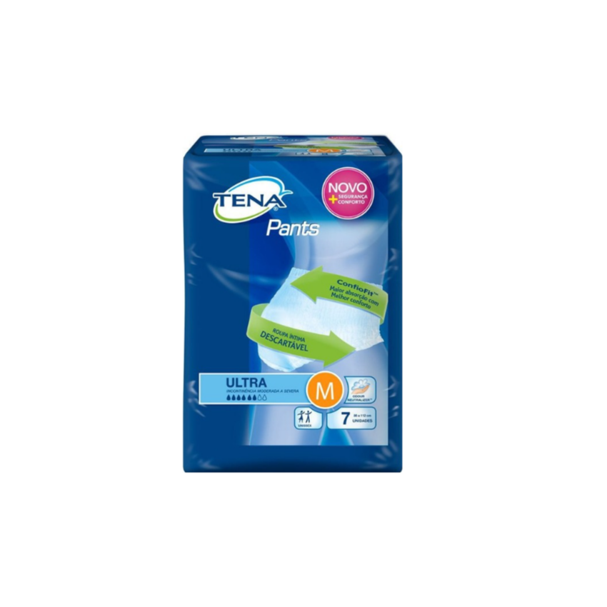 FRALDA GERIÁTRICA TENA PANTS ULTRA M COM 7 UNIDADES