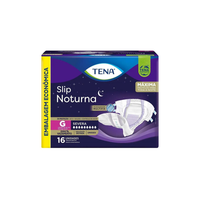 FRALDA GERIATRICA TENA SLIP NOT G COM 16 UNIDADES