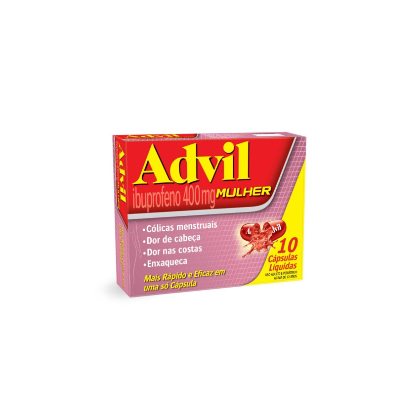 ADVIL 400MG MULHER COM 10 CÁPSULAS