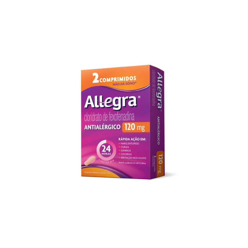 ALLEGRA 120MG COM 2 COMPRIMIDOS