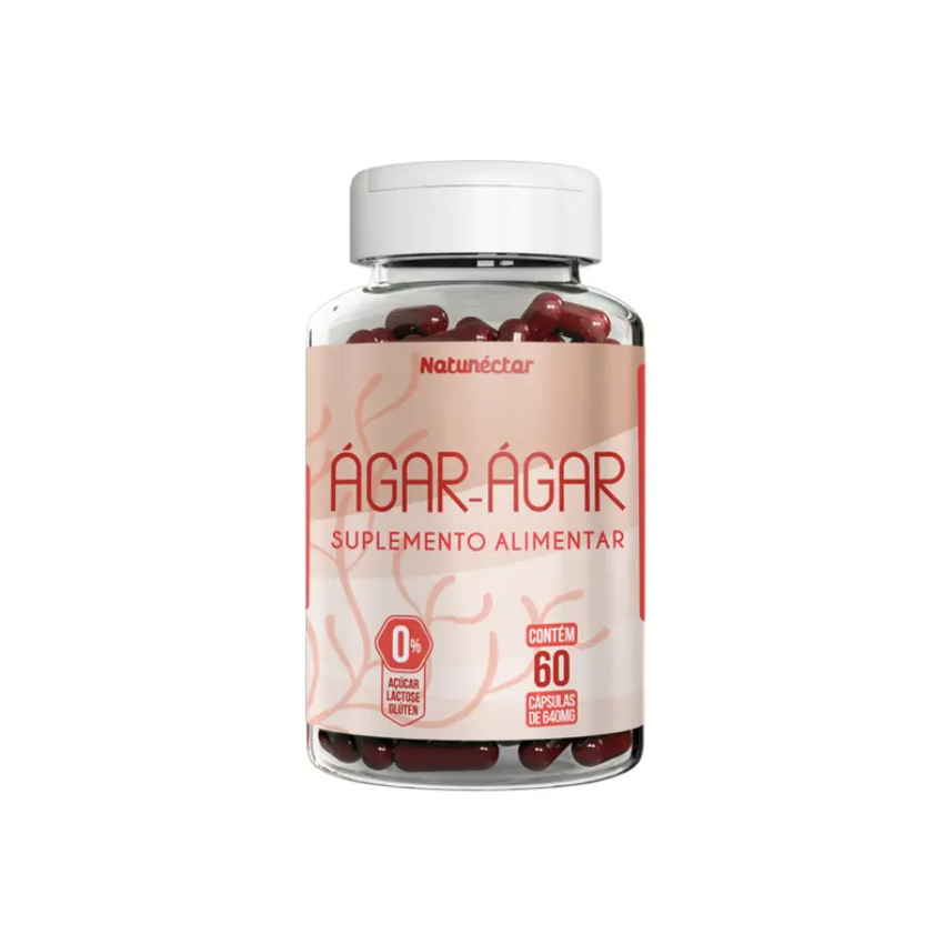 AGAR-AGAR 640MG COM 60 CAPSULAS NATUNECTAR