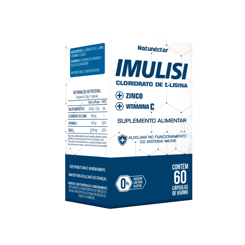 IMULISI 650MG COM 60 CAPSULAS NATUNECTAR