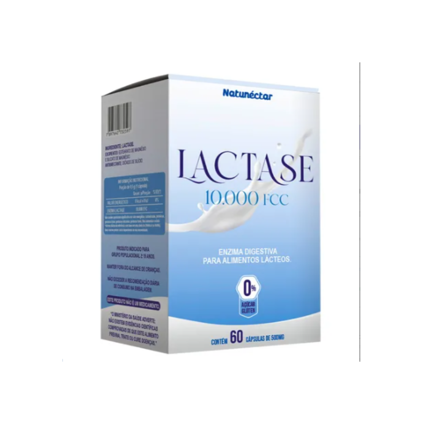 LACTASE COM 60 CAPSULAS NATUNECTAR