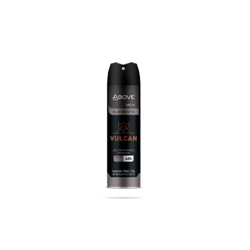 DESODORANTE AEROSOL ABOVE MEN VULC COM 150ML