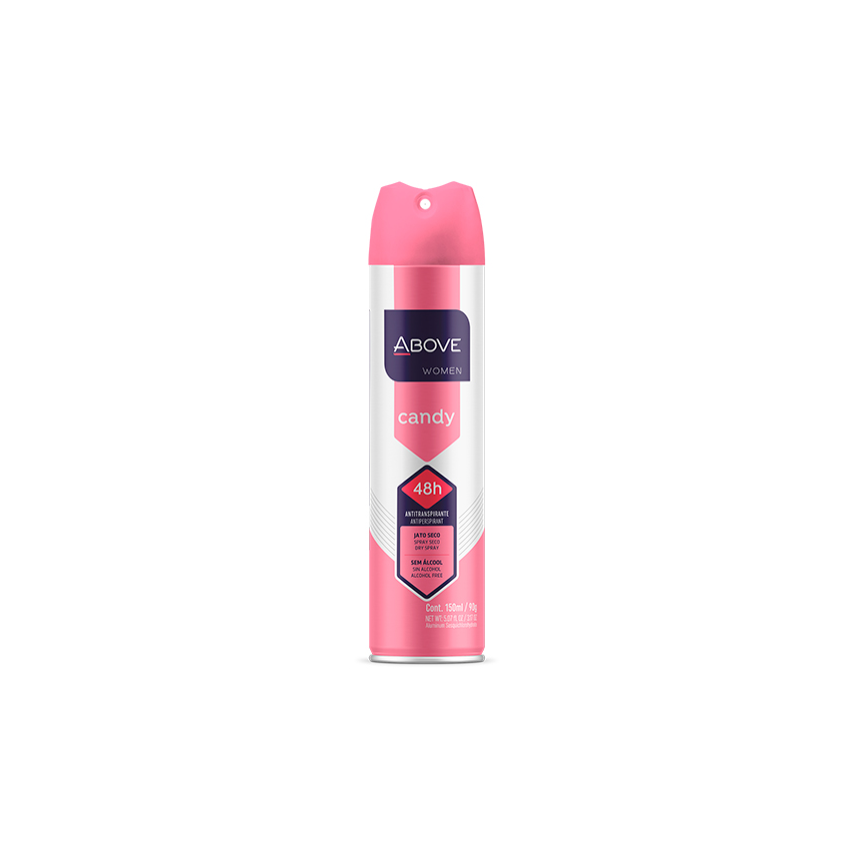 DESODORANTE AEROSOL ABOVE WOMEN CANDY 150ML
