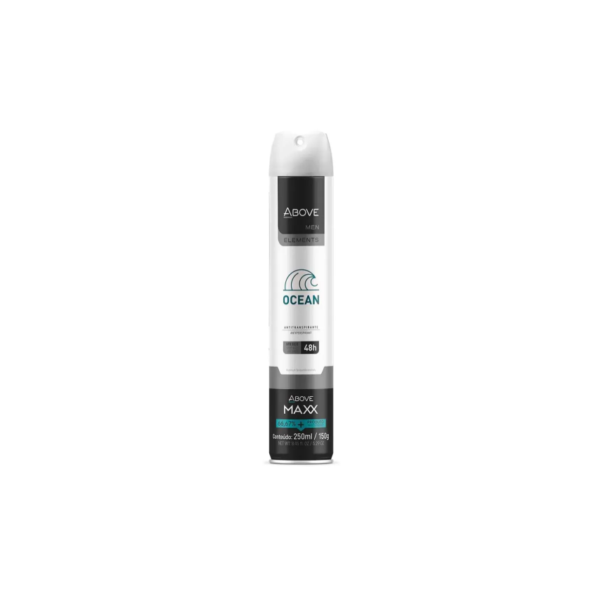 DESODORANTE AEROSOL ABOVE MAXX ELEMENTS OCEAN 250ML