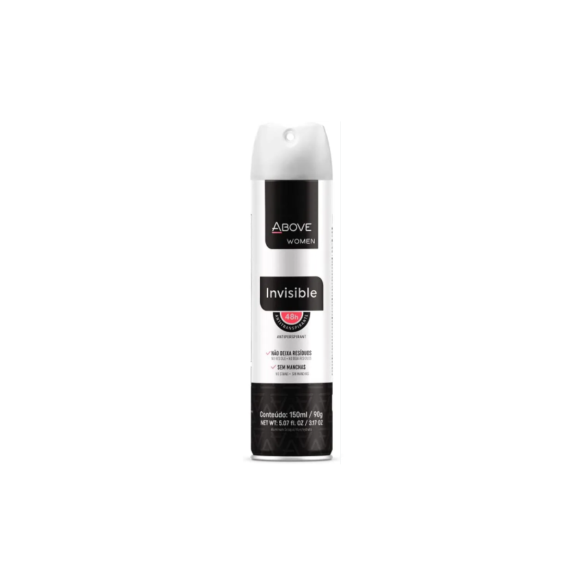 DESODORANTE AEROSOL ABOVE WOMEN INVISIBLE 150ML