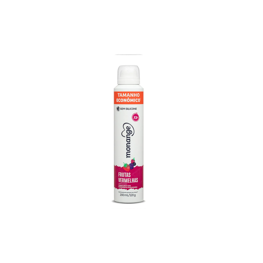 DESODORANTE AEROSOL MONANGE FRUTAS VERMELHAS 200ML