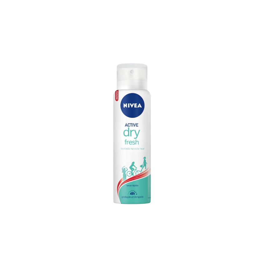 DESODORANTE AEROSOL NIVEA DRY FRESH COM 150ML - VALIDADE 04/2026