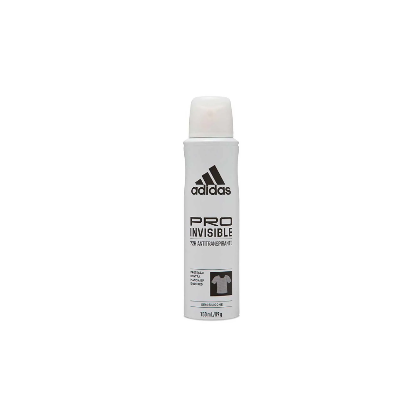 DESODORANTE AEROSOL ADIDAS FEMININO INVISIBLE COM 150ML